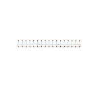 Maze Bill Horizontal XL Coat Rack White