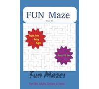 Maze Book: 6x9 Maze Book great for kids, Adults, Seniors, Teen Great for Vactions, Hoildays, Road trips and Fun.