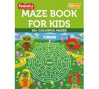 Maze Book for Kids Ages 4-8: 50+ Easy and Fun Color Mazes for Preschool and Kindergarten: Fun Learning Activity Book with Bright Full-Color Mazes to ... (Enjoymatics Learning & Activity Series)