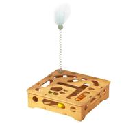 Maze Box Kitten Toys - 30 cm Cat Nail File Box | Interactive Cat Toy | Scratch Puzzle for Cats, Indoor Pet Exercise, Mental Stimulation, Entertainment for the Kitten's Living Room