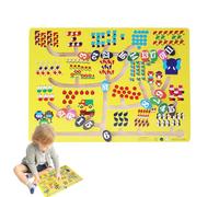 Maze Colour Matching | Wooden Educational Activity | Labyrinth with Numbers for Learning to Count - for Children Girls and Boys 3 Years for Classroom Living Room Nursery and Travel