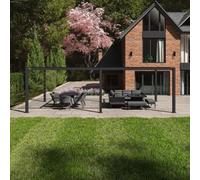 Maze Como Grey Aluminium Large Outdoor Pergola
