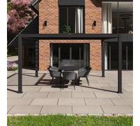 Maze Como Grey Aluminium Square Outdoor Pergola