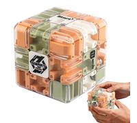 Maze Cube - 3D Large Puzzle Brain Teaser, Logic Development Cube, Sensory Challenge Toy, Interactive Maze Ball | Perfect for Adults, Teens, Kids, Boys, Girls, Home, Travel, Airplane, Car, Classroom