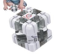 Maze Cube - 8.5x8.5x8.5cm 3D Maze Toy, PP Brain Puzzle, Challenging Labyrinth Game with Intricate Paths | Educational Mind Teaser for Kids Teens Boys Preschool School Classroom Adults