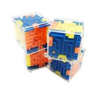 Maze Cube Long Lasting Maze Cube Handheld Mental Workout Challenge Toy Boost Concentration Patience for Cognitive Development 4pcs
