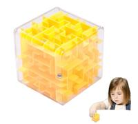 Maze Cube - Maze Puzzle | 3D Brain Teaser Puzzle | Small Puzzles Ball For Kids | Square Mazes Toy | Rolling Ball Mazes Game | Portable Cube Toy | Educational Fidget Toys | Birthday Holiday Favors