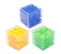 Maze Cube Puzzle - Dimensional Brain Teaser | Small Educational Toy Sphere, Magic Logic Puzzle Game Set, Fun Holiday Favor Activity Development Gift Challenge Playtime