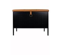 Maze Frank Storage Bench Black/ Brown