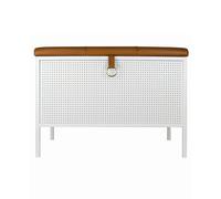 Maze Frank Storage Bench White/ Brown