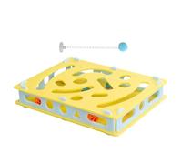 Maze Games with Bell Balls | Hole Trench Box Mazee Games with Bell Balls | Kitten Accessories for Mental Stimulation Exercise Boredom | Hole Digging Box - Maze Games and Interactive Cat Toy