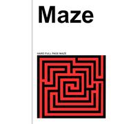 Maze: Puzzle Book | Brain-Teasing Challenges | Large Print Edition | 100 Challenging Mazes with Progressive Difficulty | for Adults |