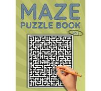 Maze Puzzle Book: Classic Simple Mazes, 80 Medium Difficulty Puzzles to Solve, Great for Kids, Teens, Adults & Seniors, Stress Relief & Relaxation