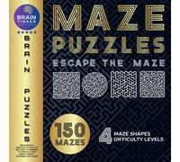 Maze Puzzle Book for Adults and Teens: 150 Challenging Mazes of all levels - Easy to Hard