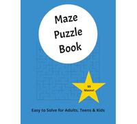 Maze Puzzle Book: Maze Activity Book for Adults, Teens & Kids | 8.5x11 inches, 110 pages | 55 Mazes Great for Gifts, Holidays, Vacation and More