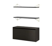 Maze Pythagoras Bundle F shelving system black-brass