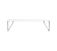 Maze Pythagoras shelf, white-chrome, 20x80 cm