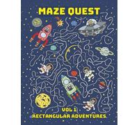 Maze Quest: Vol 1 Rectangular Adventures | 50 Challenging Mazes for Children Ages 8 to17 with Solutions at the Back | 8.5x11 | 100 Pages (Maze Quest: Fun Brain Games for Kids)