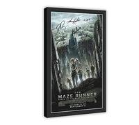 Maze Runner 1 Movie Cast Autographs Canvas Poster Wall Art Decor Print Picture Paintings for Living Room Bedroom Decoration Frame-style 08x12inch(20x30cm)