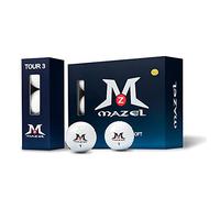 MAZEL 3-Layer Urethane Cover Golf Balls,One-Dozen,Longer and Straighter Flight