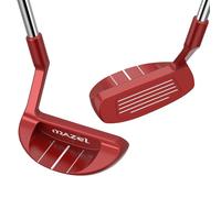 MAZEL Chipper Golf Club for Men & Women Loft 37 Degree Lie 72 Degree, 35 Inch Stainless Steel Pitching Wedge for Short Game Control (Red)