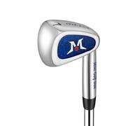 MAZEL Golf Swing Trainer Mini Golf 7 Iron Golf Club Stainless Steel Shaft 37 In Improve Hitting Accuracy (Navy Swing Trainer, 7 Iron Mini Head)