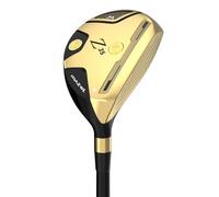 MAZEL Hybrid and Utility Golf Clubs 2,3,4,5,6,7,8,9, P for Men and Women, Graphite Shaft Flex S/R for Beginners (Gold, Grapthite, Stiff, 43, Degrees, Right)