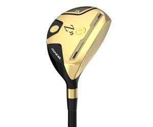 MAZEL Hybrid and Utility Golf Clubs 2,3,4,5,6,7,8,9, P for Men and Women, Graphite Shaft Flex S/R for Beginners (Gold, Grapthite, Stiff, 38, Degrees, Right)