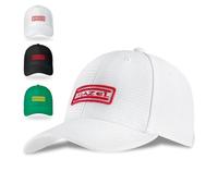 MAZEL Men's Premium Baseball Cap,55% Linen 45% Cotton Breathable Summer Hat 6 Pannel,Adjustable Back Strap 58cm for Golfing,Fishing,Climbing White