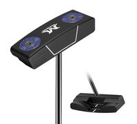 MAZEL Self Standing Golf Putter 35In with CNC Milled Face, Low Center Gravity for Improve Stability and Easy Alignment (Black Stand Putter)