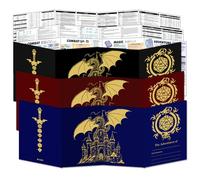 Mazeran DM Screen for DND 5e 2024 | 4-Panel Dungeon Master Guide - D&D Game Master Shield Tool - GM Accessory for Table RPG Campaigns Adventure(Pack of 3)