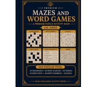 Mazes and Word Games: A Premium Puzzle Activity Book for Adults / Travel (Mind Challenge Activity Books)