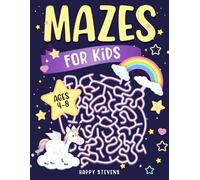 Mazes For Kids Ages 4-8: Fun and engaging puzzle activity book for children, featuring tracing, mazes, , coloring, and creative challenges on the turn of a page.