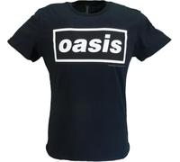 Mazeys Ladies Official Oasis T Shirts (UK, Alpha, L, Regular, Regular, Black)
