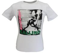 Mazeys Ladies Official The Clash T Shirts (UK, Alpha, L, Regular, Regular, London Calling White)