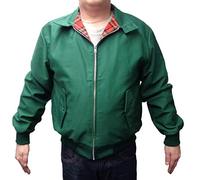 Mazeys Mens Classic Harrington Jackets (Large, Bottle Green)