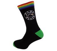 Mazeys Mens Classic Officially Licensed Pink Floyd Socks (Circle Logo)
