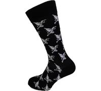 Mazeys Mens Classic Officially Licensed Rock Socks… (Black Sabbath Demon Pattern)