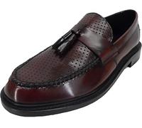 Mazeys Mens Ikon Original Selecta All Leather Loafers (Punched Oxblood,12)