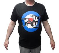 Mazeys Mens Offical The Jam T Shirts (XX Large, Black Target)