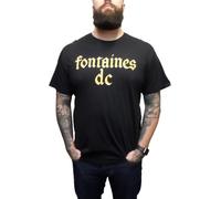 Mazeys Mens Official Fontaines D.C. T Shirts (UK, Alpha, S, Regular, Regular, Gothic Logo)