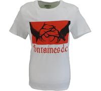 Mazeys Mens Official Fontaines D.C. T Shirts (UK, Alpha, S, Regular, Regular, Gothic Logo White)