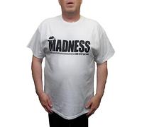 Mazeys Mens Official Madness T Shirts Trilby White Size L