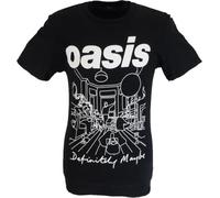 Mazeys Mens Official Oasis T Shirt… (UK, Alpha, L, Regular, Regular, Black Outline Definitely Maybe)