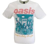 Mazeys Mens Official Oasis T Shirt… (UK, Alpha, S, Regular, Regular, White Definitely Maybe)