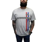 Mazeys Mens Official Oasis T Shirt… (UK, Alpha, S, Regular, Regular, White Knebworth Vertical Stripe T Shirt)