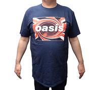 Mazeys Mens Official Oasis T Shirts (Large, Union Jack)