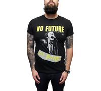 Mazeys Mens Official Sex Pistols T Shirts No Future Black Size XL
