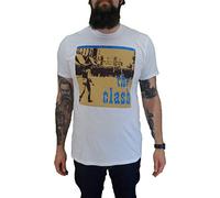 Mazeys Mens Official The Clash T Shirts… (Small, Black Market White)