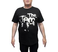 Mazeys Mens Official The Jam T Shirts (Medium, B&W Group Shot)